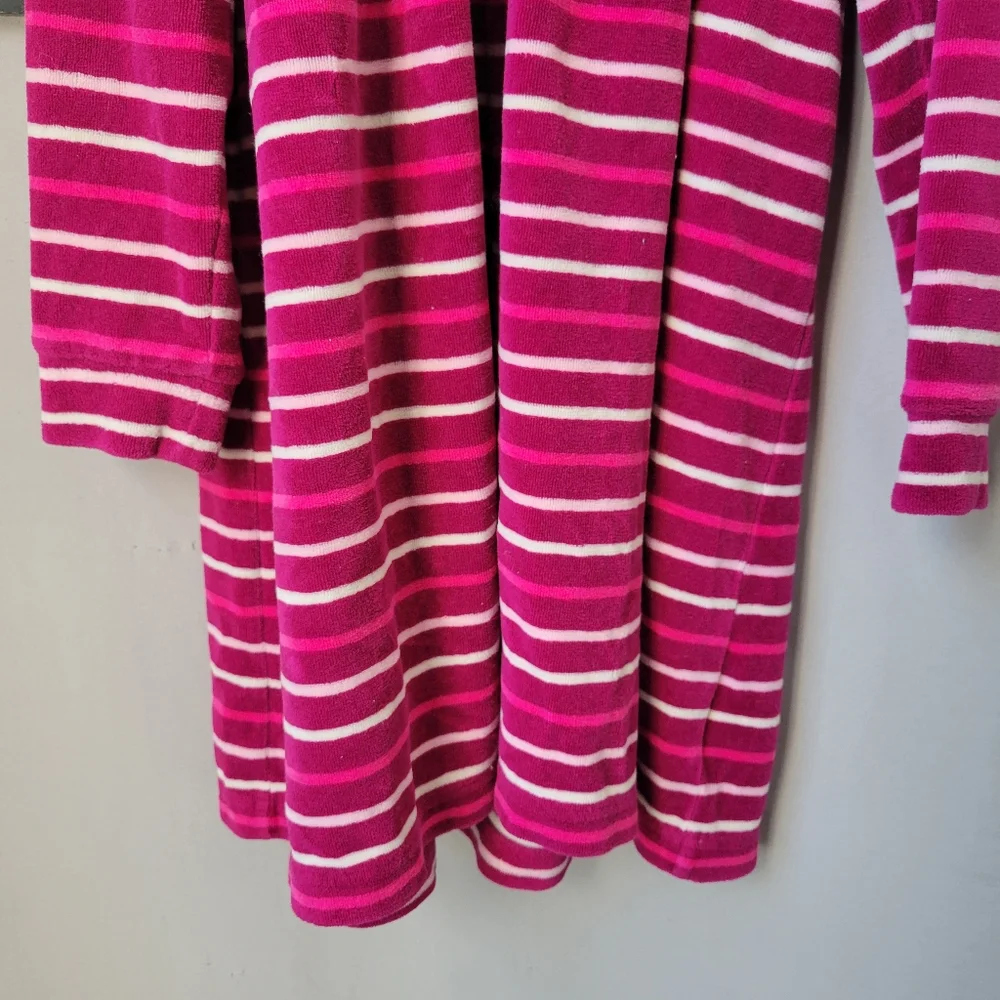 Hanna Andersson Girl's Signature Striped Velour Play Dress Pink 120 or 6-7‎